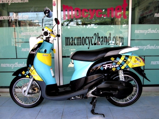 Fino ลายแฟร์ชั่น สีเหลืองดำฟ้า รถเดือน ม ค. ปี 58  ไมล์ 3 พันโล สภาพสวย ฟรีโอน ((รูปแทน)) แถม 4 รายการ 26900