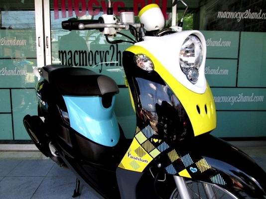 Fino ลายแฟร์ชั่น สีเหลืองดำฟ้า รถเดือน ม ค. ปี 58  ไมล์ 3 พันโล สภาพสวย ฟรีโอน ((รูปแทน)) แถม 4 รายการ 26900