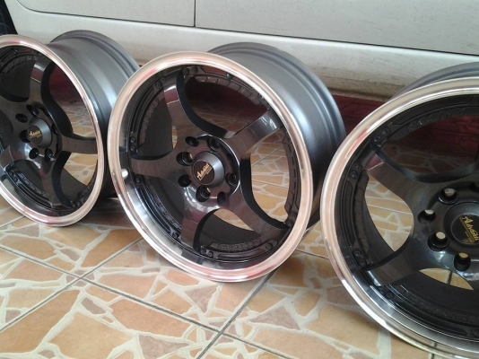 ขายล้อ 15*6.5 / 4*100-114 off38 ขาย 5700 บาท