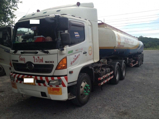 สิบล้อหัวลากมือสอง,Hino Mega 380 แรงปี 52 เฟืองเร็ววิ่ง 6xx,xxx โล พร้อมใช้