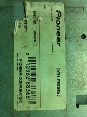 Pioneer DEH-P80RSII รุ่นท็อป MP3 CD FMคลื่นไทย EQ16แบน Prosecer มือ2 r