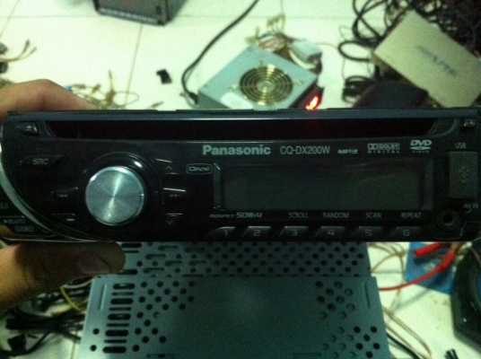 Panasonic CQ-DX200W3 รุ่นใหญ่ DVD VCD MP3 CD DIVX FMคลืนไทย ปรีเอ้า2ชุด AUX1ชุด AV IN 1ชุด ไฟ7สี มือ2