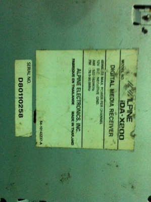 Alpine iDA-X200 24Bit USB IPOD AUX2ช่อง AUX Ditital 1 ช่อง  3ปรีเอ้า พร้อมรีโมท มือ2 ญี่ปุ่น