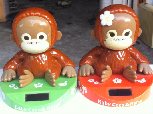 ตุ๊กตาลิงโยกหัวน่ารักๆตัวโต ใช้พลังงานแสงอาทิตย์ มีสองแบบ (มีทั้งหมด 14 ตัว)