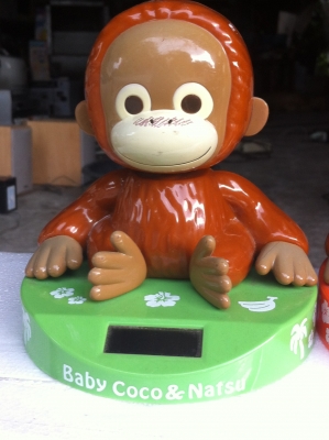 ตุ๊กตาลิงโยกหัวน่ารักๆตัวโต ใช้พลังงานแสงอาทิตย์ มีสองแบบ (มีทั้งหมด 14 ตัว)