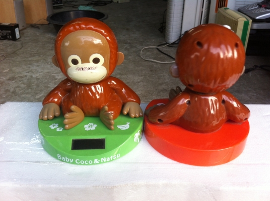 ตุ๊กตาลิงโยกหัวน่ารักๆตัวโต ใช้พลังงานแสงอาทิตย์ มีสองแบบ (มีทั้งหมด 14 ตัว)