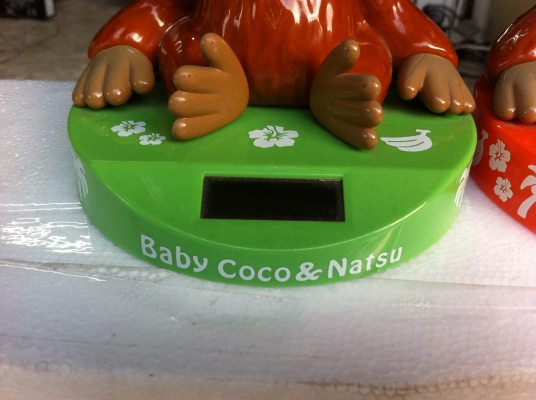 ตุ๊กตาลิงโยกหัวน่ารักๆตัวโต ใช้พลังงานแสงอาทิตย์ มีสองแบบ (มีทั้งหมด 14 ตัว)