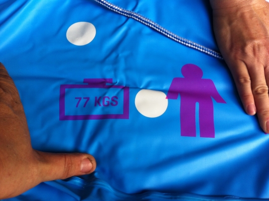 เรือยาง AQUA  นั่งคนเดียวของใหม่เหมือนในภาพ