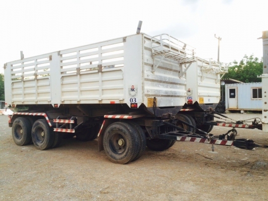 ขายด่วนหางพ่วง3เพลาแท้ยาว6.50เมตรปี57สภาพสวยใหม่100\%