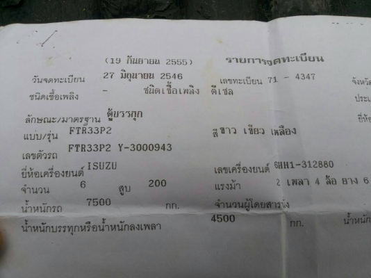 อีซูซุ FTR ปี 46 อีซูซุ FTR ปี 46
