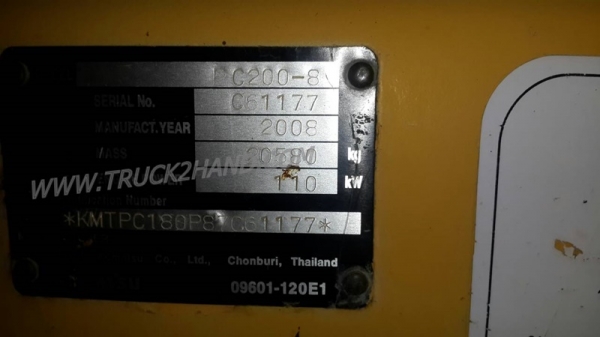 Komatsu รุ่น 8 10,607 ชั่วโมง Komatsu รุ่น 8 10,607 ชั่วโมง