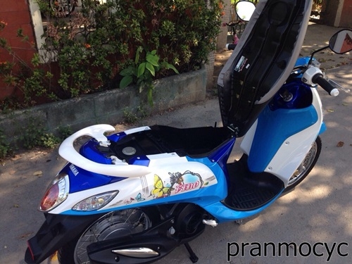 fino fiหัวฉีด รุ่นfashionสีขาวฟ้าน้ำเงิน ปี2014 ไมล์เเท้ๆ5664กม.