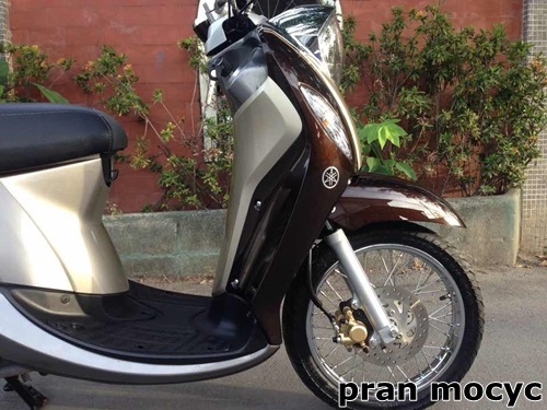 New fino fi สีน้ำตาลเทา รุ่นPremium ไมล์5386กม.รถปี2015