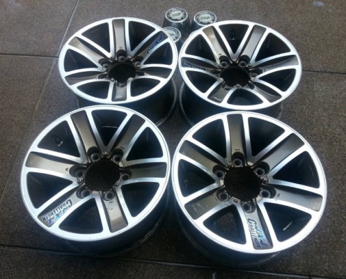 ล้อ15 งานYochiyoda 6/139 กว้าง 7.5 off+15 สภาพดีไม่มีซ่อม ขอบหนาๆ ฝาครอบครบ