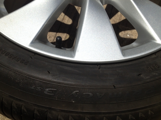 ขายล้อแม็ก Accord G9 2.0 ขอบ17 พร้อมยาง Micheline 225 50 17 ปี 2013