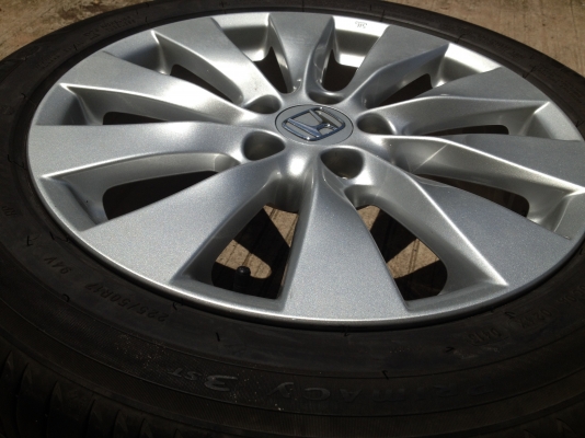 ขายล้อแม็ก Accord G9 2.0 ขอบ17 พร้อมยาง Micheline 225 50 17 ปี 2013