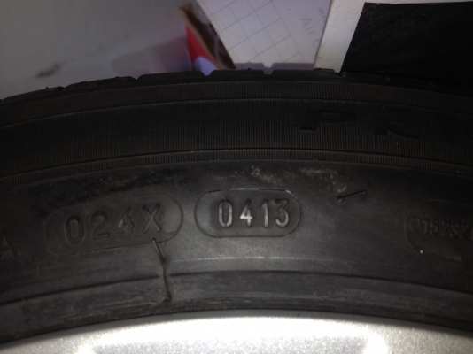 ขายล้อแม็ก Accord G9 2.0 ขอบ17 พร้อมยาง Micheline 225 50 17 ปี 2013