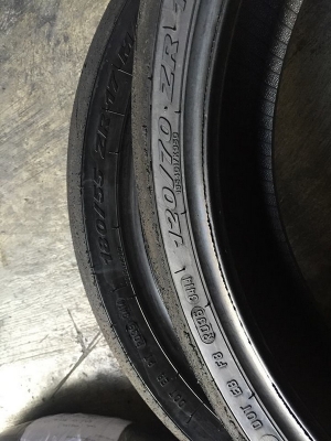 Pirelli super corsa สายฟ้า ดอกเต็ม ๆ 120/70/17- 180/55/17 ปี 14