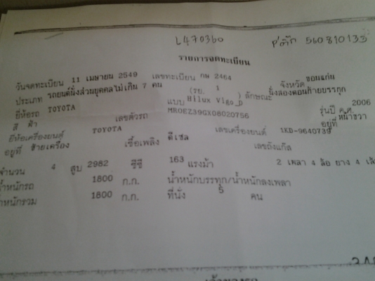 ขายวีโก้4ประตูปี 06 ขายวีโก้4ประตูปี 06