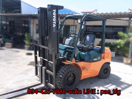 ขายรถโฟล์คลิฟพร้อมใช้งาน TOYOTAรุ่น7ยกได้ 3 ตันสูง 4.5 เมตร เสาเข้าตู้3ท่อน ดีเซลเกียร์ธรรมดา ขาย 380,000 บาท 094-4267888 จะเด็ด