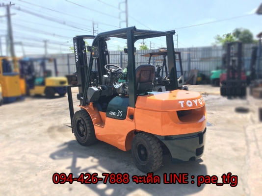 ขายรถโฟล์คลิฟพร้อมใช้งาน TOYOTAรุ่น7ยกได้ 3 ตันสูง 4.5 เมตร เสาเข้าตู้3ท่อน ดีเซลเกียร์ธรรมดา ขาย 380,000 บาท 094-4267888 จะเด็ด