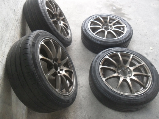 ล้อแม็ก 16นิ้ว 4รู100/114 พร้อมยาง สวยๆ 4 ล้อ ราคา 6000 บาท