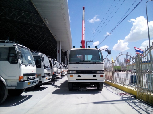 ขายรถ 12 ล้อกะบะติดเครน 5 ตัน 6 ปลอก HINO รุ่น 1J เครื่องยนต์ 212 แรงม้า