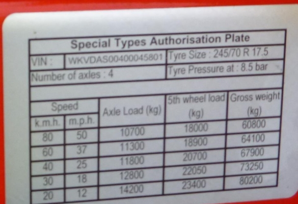 หางเทรลเลอร์ (UNUSED) 2012 KASSBOHRER LB4E 58 Ton Quad_A Extendable Lowboy สภาพดีพร้อมใช้งาน เอกสารพร้อม สนใจติดต่อ 081-981-9339 (คุณบุ๋ม)