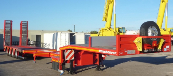 หางเทรลเลอร์ (UNUSED) 2012 KASSBOHRER LB4E 58 Ton Quad_A Extendable Lowboy สภาพดีพร้อมใช้งาน เอกสารพร้อม สนใจติดต่อ 081-981-9339 (คุณบุ๋ม)