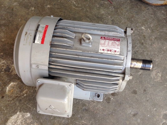 ขายมอเตอร์ Mitsubishi 5HP. 220V 1450rpm. ไฟบ้าน สภาพสวย พร้อมใช้งาน
