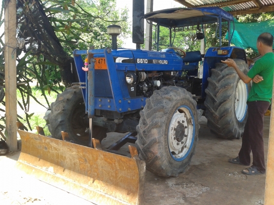 ขาย 6610เสื้อลาย สองเพลา คานหน้าคาราโร่ ดุมเรียบ พร้อมดันหน้าหางไถ เล่มทะเบียน