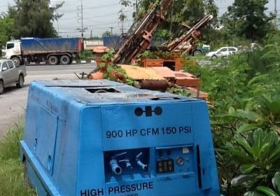 ตูู้แอร์ลม KOMATSU 900 CFM 150 PSI 12บาร์เก่านอก 1139ช.ม