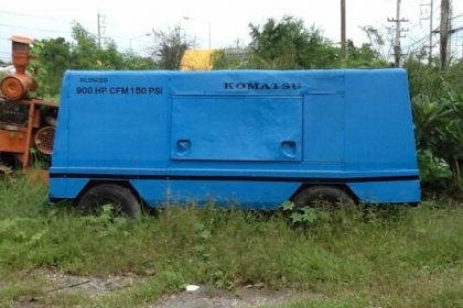ตูู้แอร์ลม KOMATSU 900 CFM 150 PSI 12บาร์เก่านอก 1139ช.ม