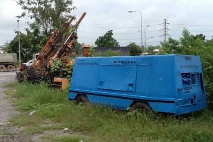 ตูู้แอร์ลม KOMATSU 900 CFM 150 PSI 12บาร์เก่านอก 1139ช.ม