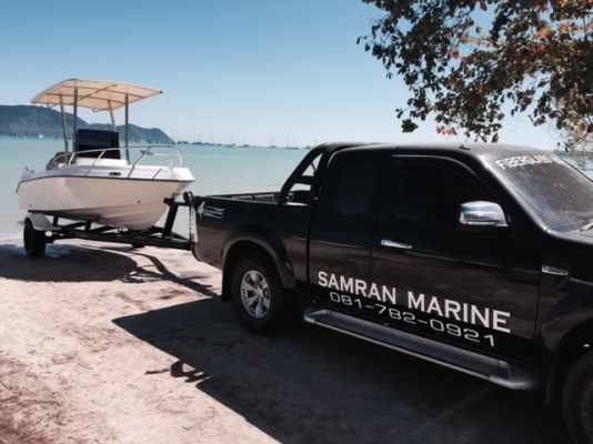 ขายเรือไฟเบอร์กลาสSR-18 หล่อใหม่ ไม่รวมเครื่องยนต์