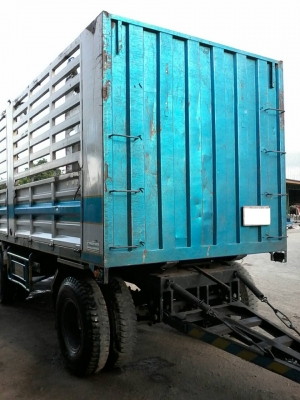 ลูกพ่วง 3 เพลาแท้ ไม่ดัมพ์ คอกเกษตร ยาว 7.20 เมตร ปี 53