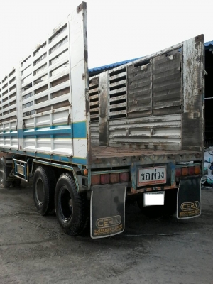 ลูกพ่วง 3 เพลาแท้ ไม่ดัมพ์ คอกเกษตร ยาว 7.20 เมตร ปี 53