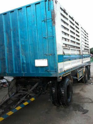 ลูกพ่วง 3 เพลาแท้ ไม่ดัมพ์ คอกเกษตร ยาว 7.20 เมตร ปี 53