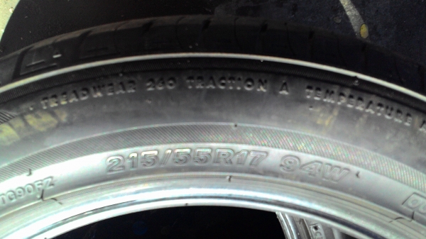 215/55R17 BRIDGE STONE TURANZA GR90 มี12 มี2 เส้น tel.081-427-3941