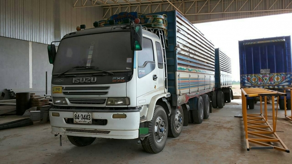 ขายรถบรรทุก 20 ล้อพ่วงแม่ลูกดัมพ์ ISUZU DECA 270 แรงม้าปี 2547 แม่ 12 ล้อลูก 2 เพลาคอกมิเนียม ราคา 1780000
