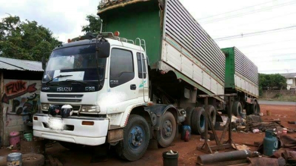 ขายรถบรรทุก 20 ล้อพ่วงแม่ลูกดัมพ์ ISUZU DECA 270 แรงม้าปี 2547 แม่ 12 ล้อลูก 2 เพลาคอกมิเนียม ราคา 1780000