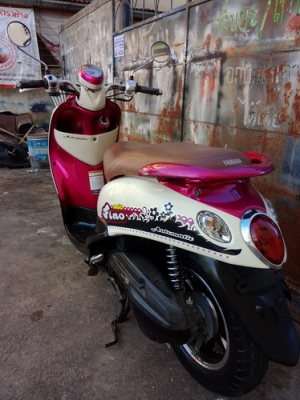 YAMAHA Fino ล้อโตแนวVIP MAXขอบ12 เท่ไม่เหมือนใคร สวยๆครับ