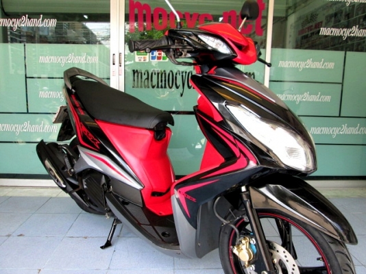 MIO 125 สีดำแดง ลายgtx คาร์บู ตัวท็อปล้อแมกซ์  รถเดือน กรกฏาคม ปี 54 ไมล์ 2 หมื่นโล แถม 4 รายการ 20900