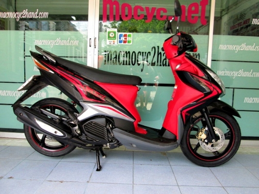 MIO 125 สีดำแดง ลายgtx คาร์บู ตัวท็อปล้อแมกซ์  รถเดือน กรกฏาคม ปี 54 ไมล์ 2 หมื่นโล แถม 4 รายการ 20900