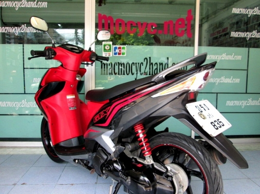 MIO 125 สีดำแดง ลายgtx คาร์บู ตัวท็อปล้อแมกซ์  รถเดือน กรกฏาคม ปี 54 ไมล์ 2 หมื่นโล แถม 4 รายการ 20900