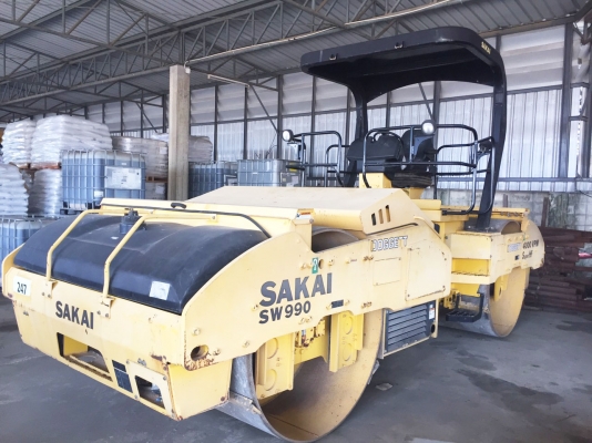 รถบด 2008 SAKAI SW990 Tandem Vibratory Roller สภาพดีพร้อมใช้งาน เอกสารพร้อม เครื่องจักรนำเข้าจากต่างประเทศ สนใจติดต่อ 081-981-9339 (คุณบุ๋ม)