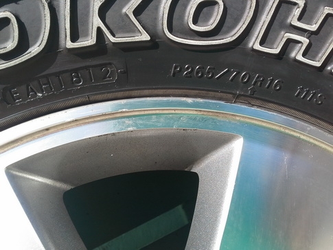 ล้อ Vigo + Yokohama AT 265/70/16 ปี12 สวยๆ1ชุด