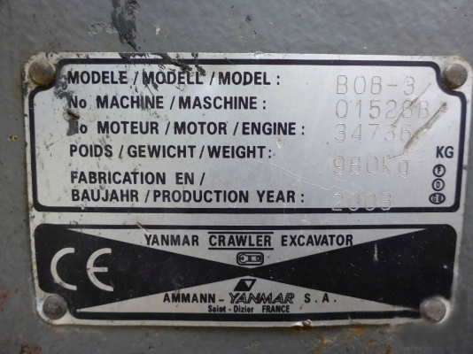 รถแบคโฮ 2003 YANMAR B08-3 Micro Excavator สภาพดีพร้อมใช้งาน เอกสารพร้อม สนใจติดต่อ 081-981-9339 (คุณบุ๋ม)