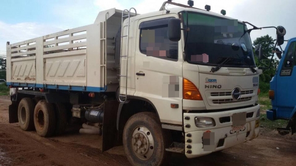 ขายรถสิบล้อ hino FM1A  344 ปี 54 เบครแห้ง พ่วงแม่ลูกดั้มสามมิตร รถสวยพร้อมใช้งาน