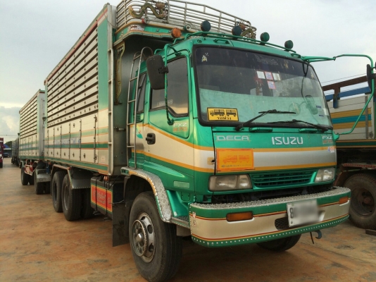 ขายรถพ่วง 18 ล้อ แม่-ลูก กระบะเนียมคอกเกษตรดั้ม อู่.ซุ่นชัย ISUZU 270 ปี.46 เครื่องส้ม รถสวยกริป ราคาย้อมๆสนใจรีบจองเลย